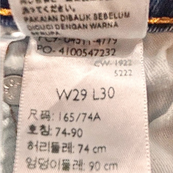 Levi’s 511 Jeans 29x30 Medium Wash - Picture 4 of 4